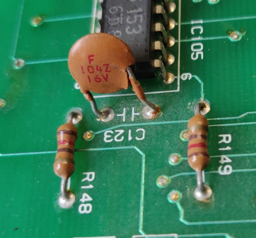 Cracked capacitor
