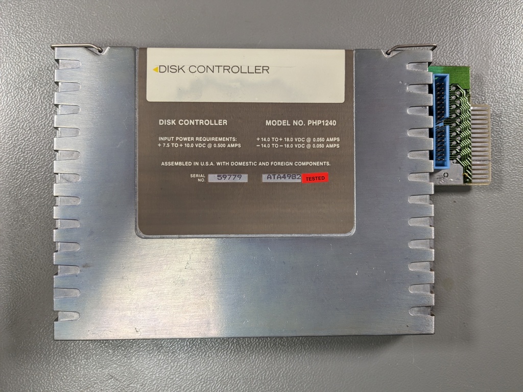 Disk controller front
